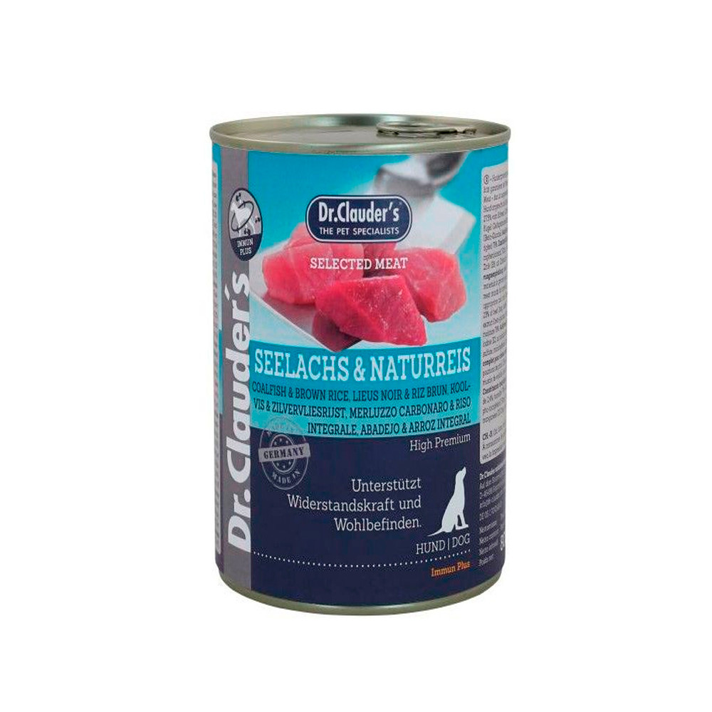 Dr.Clauders Lata de Abadejo y Arroz Integral para Perros