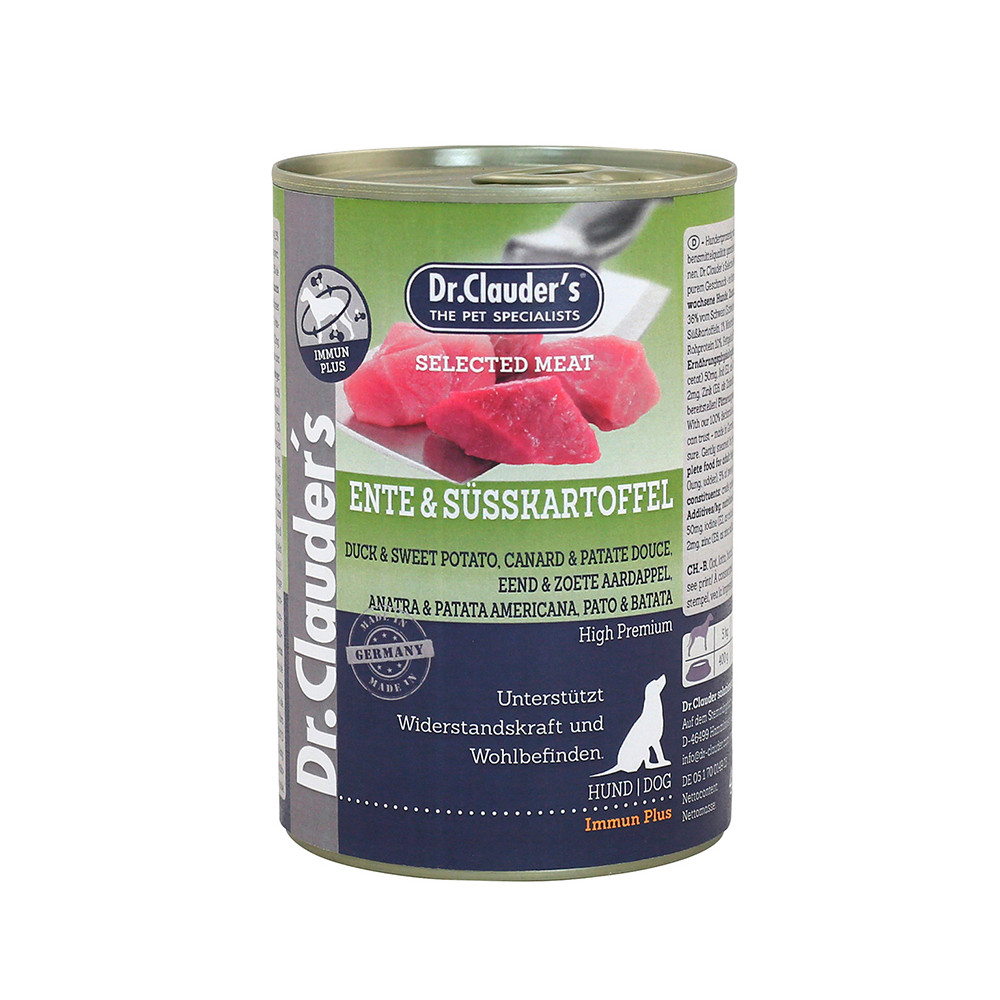 Dr.Clauders Lata de Pato y Patata Dulce para Perros