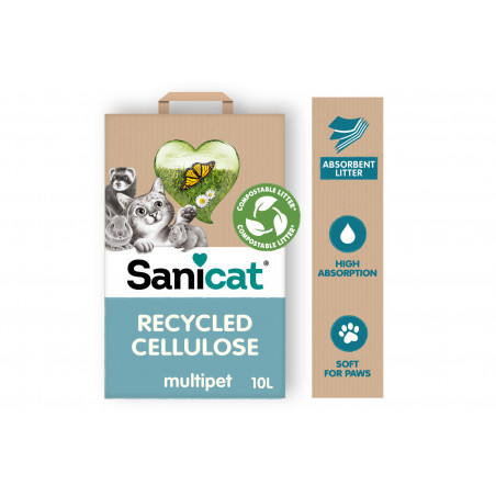 Sanicat Recycled Cellulose Pellet Para gatos