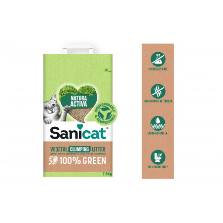 Sanicat Arena Vegetal Aglomerante Natura Activa 100% Green
