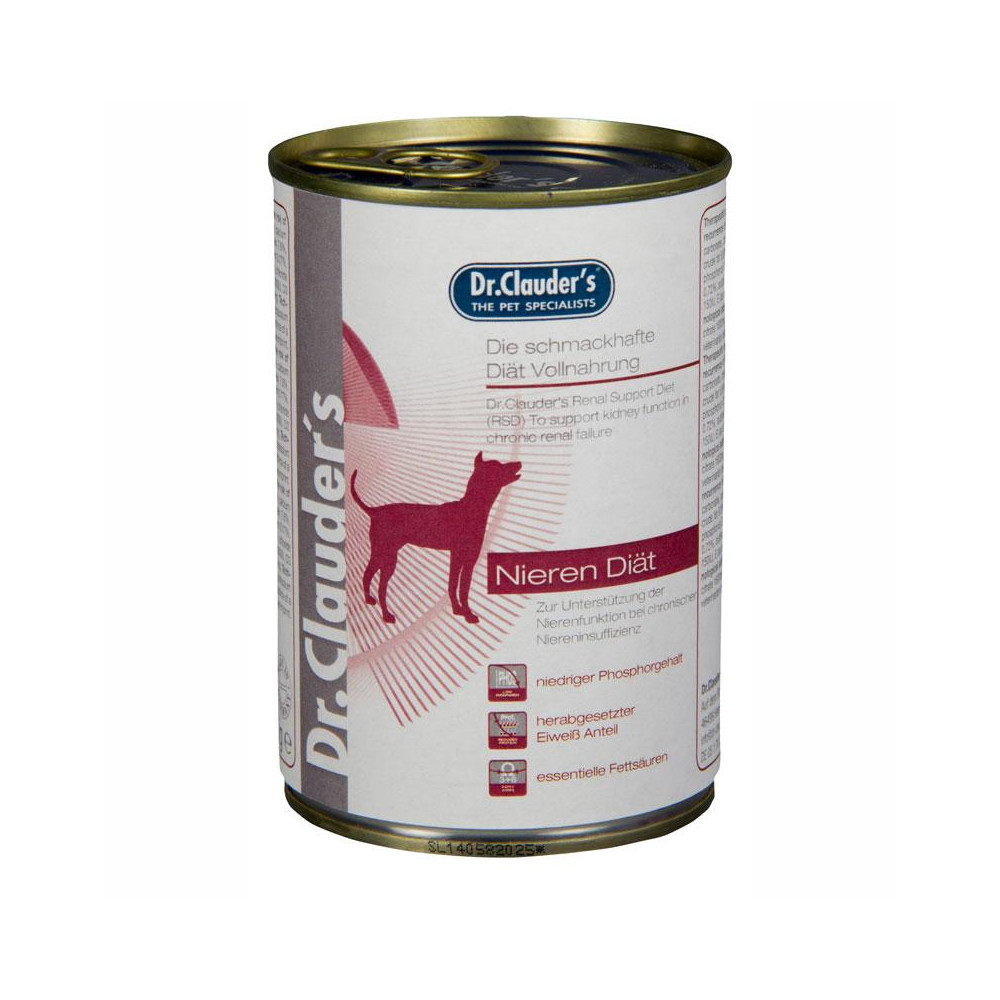 Dr.Clauders Lata Diet Low Protein Renal RSD para Perros