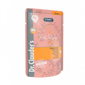 Dr.Clauders Pouch Best Selection Kitten de Pollo para Gatitos