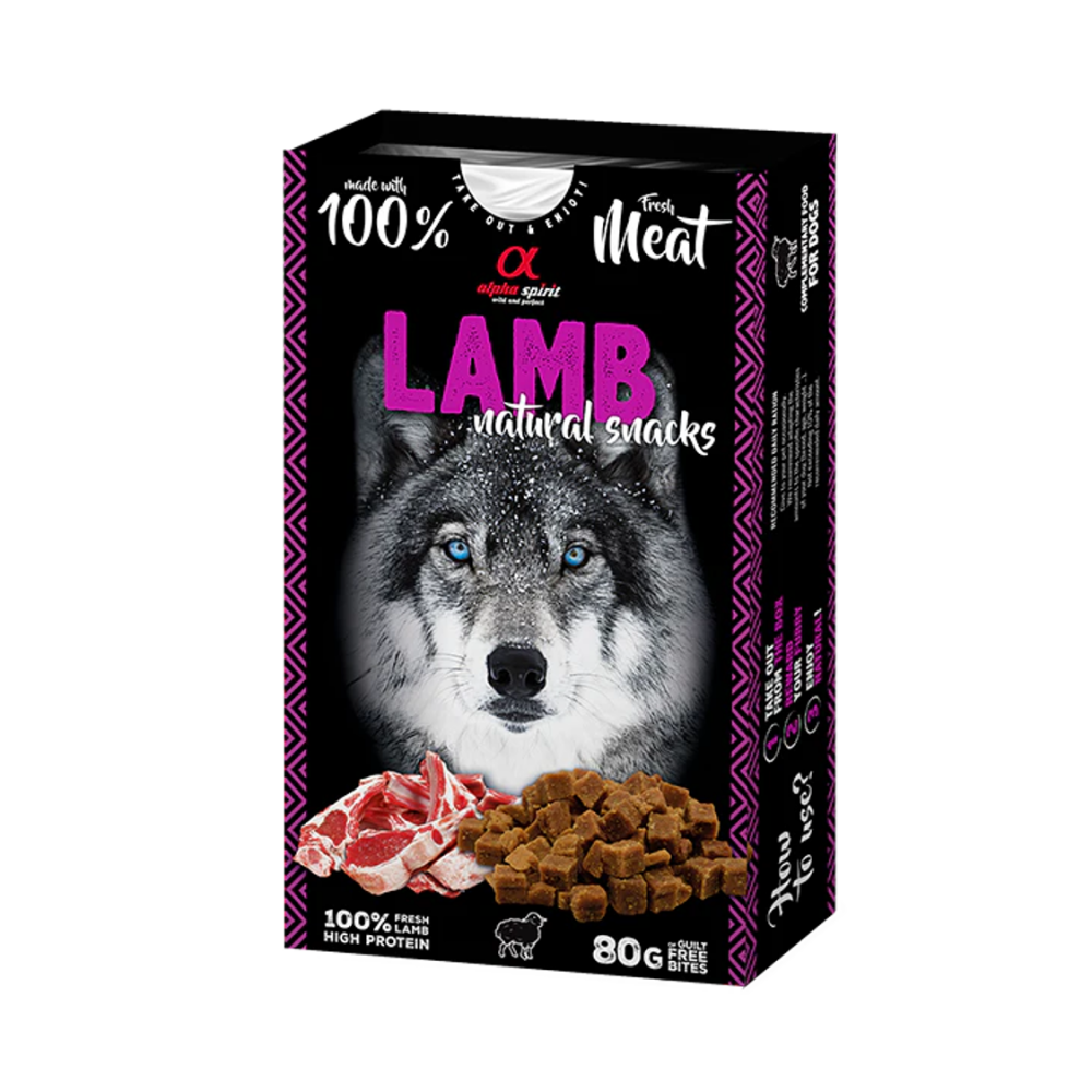 Alpha Spirit Natural Snack 80 Gr CORDERO