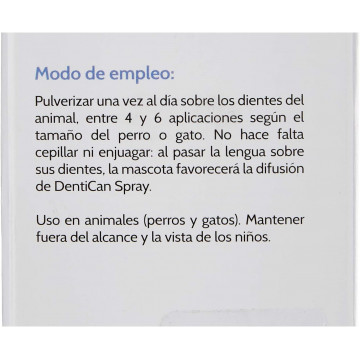 Stangest Dentican Spray Dental para Perros y Gatos ETIQUETA