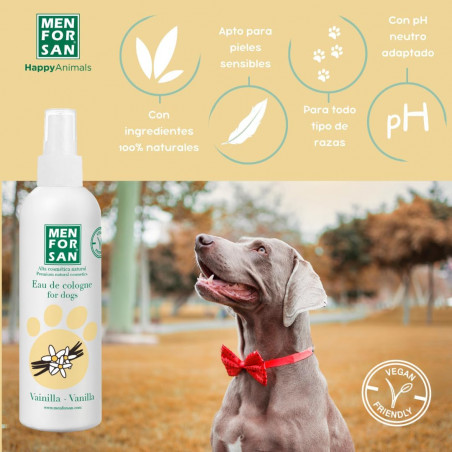 Menforsan Agua de colonia vainilla para perros 125 ml