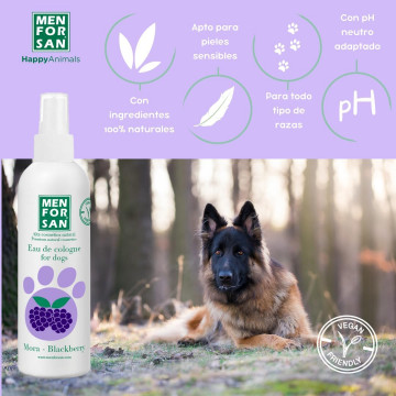 Menforsan Agua de colonia de mora para perros 125ml