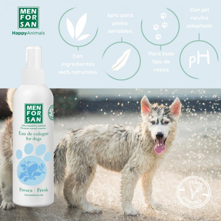 Menforsan Agua de colonia fresh para perros 125 ml