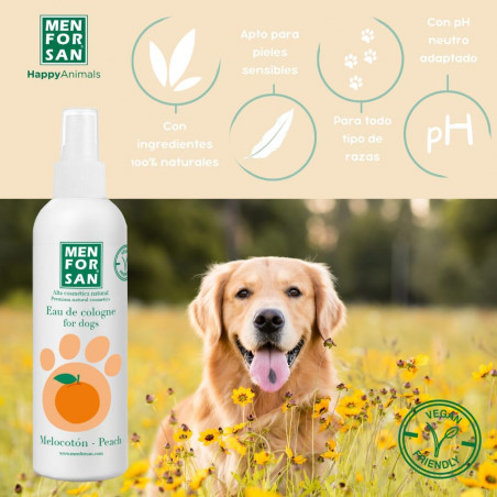Menforsan Agua de colonia melocotón perros 125ml