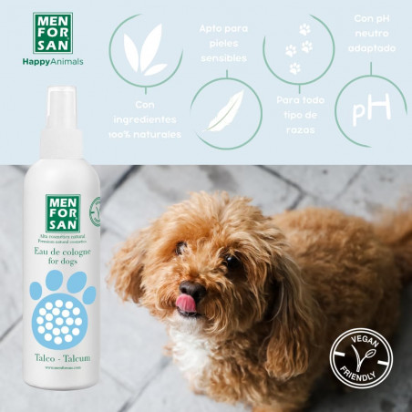 Menforsan Agua de colonia talco para perros 125 ml