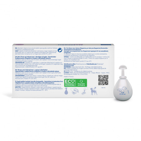 Virbac Pipeta para el cuidado de la piel de Perros Allerderm Spot-on +10 Kg etiqueta