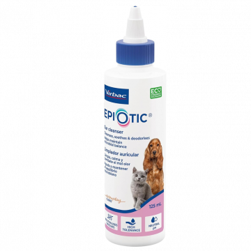 Virbac Epiotic Formula avanzada Limpiador de oídos para Perros y Gatos