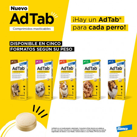 AdTab Antiparasitario comprimido masticable para perros