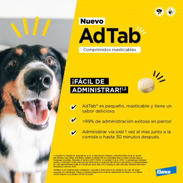 AdTab Antiparasitario comprimido masticable para perros