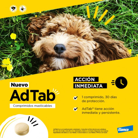AdTab Antiparasitario comprimido masticable para perros