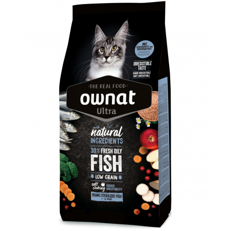 Ownat Cat Ultra Young Sterilized Fish 8 Kg