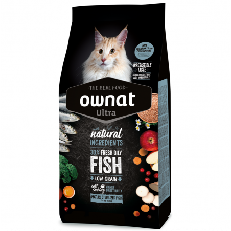 Ownat Cat Ultra Mature Sterilized Fish 3 Kg