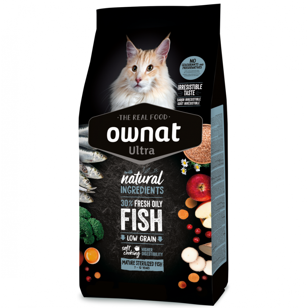 Ownat Cat Ultra Mature Sterilized Fish 3 Kg