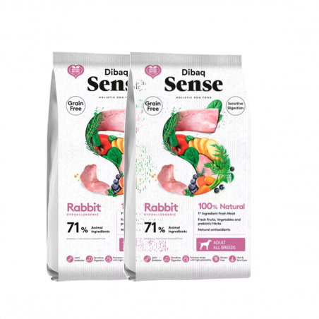 Dibaq Sense Grain Free Conejo 2 x 10 Kg