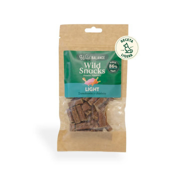 Wild Balance WILD SNACKS Premios Naturales Funcionales para Perros 75 Gr Light Pavo