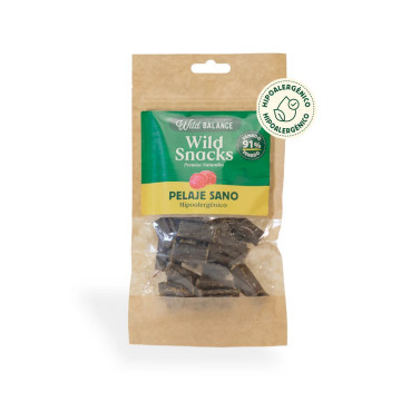 Imagen de Wild Balance WILD SNACKS Premios Naturales Funcionales para Perros 75 Gr - Pelaje Sano de Venado