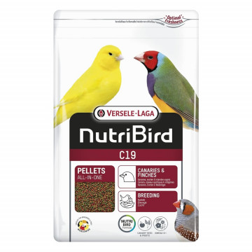 Versele-Laga NutriBird C19 Pienso Para Canarios, Pinzones Tropicales y Europeos 3 kg