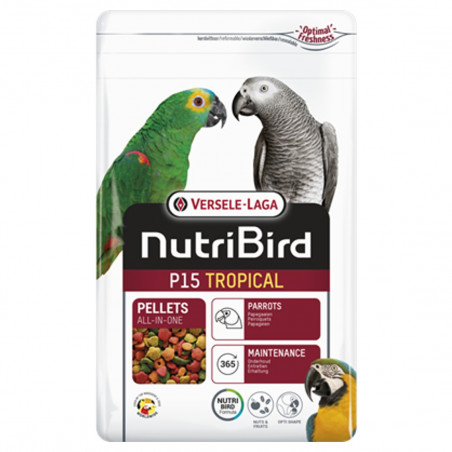 Versele-Laga NutriBird P15 Tropical Pienso de Mantenimiento Para Loros