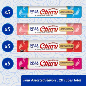 Churu Cat Variedades de Atún con Marisco 20 uds