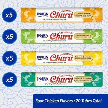 Churu Cat Variedades de Pollo con Buey 20 uds