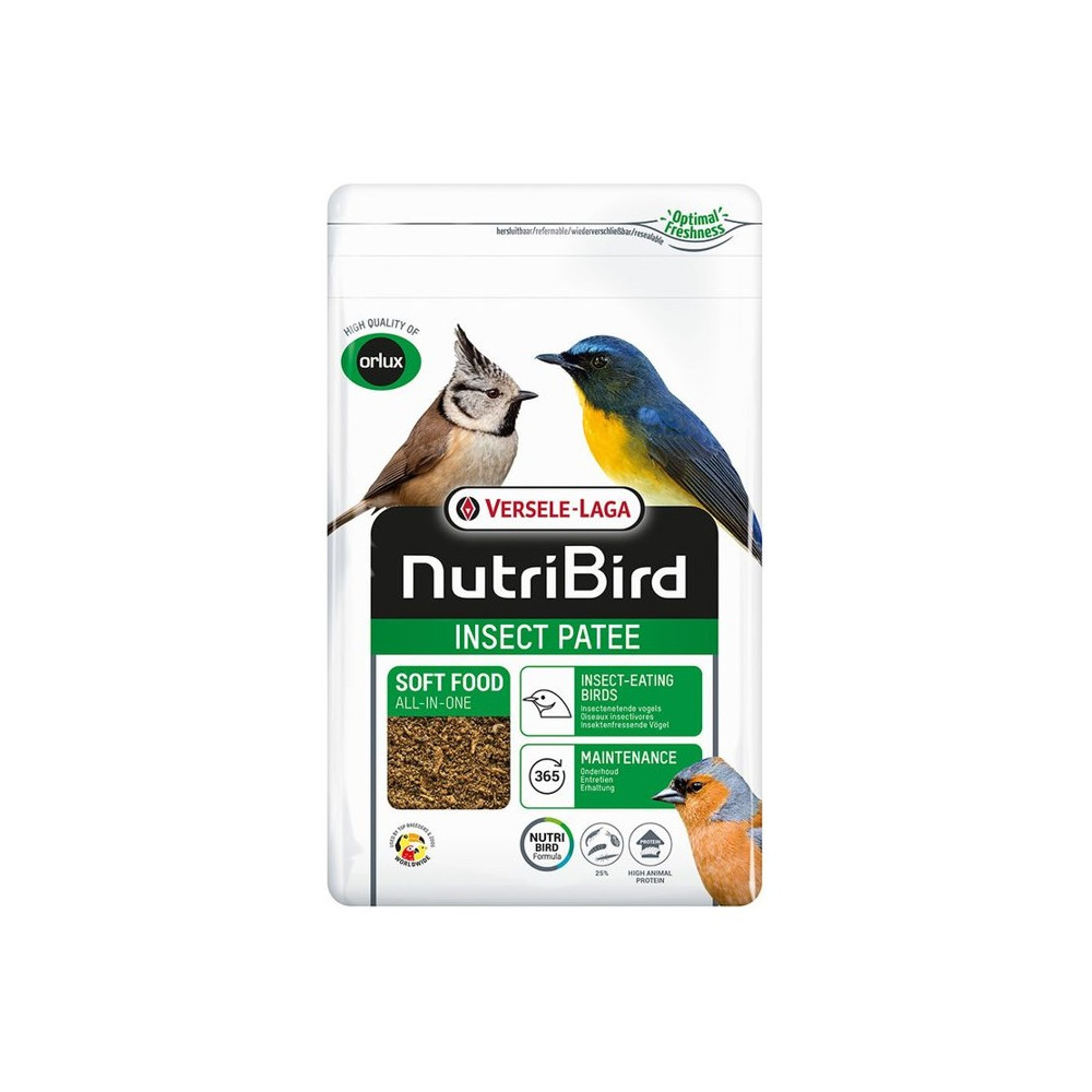 Versele-Laga NutriBird Paté De Insectos Para Pájaros 1 kg y 250 gr