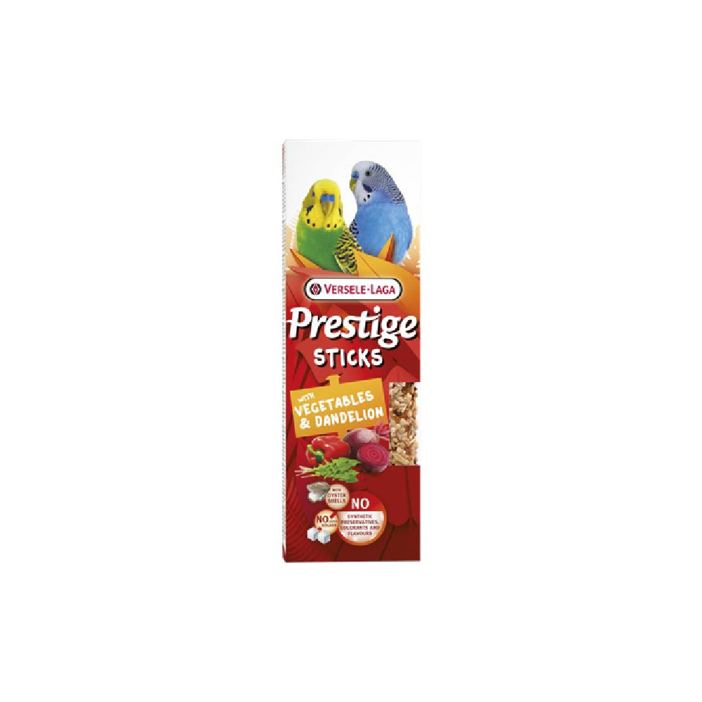Versele-Laga Prestige Sticks De Verduras y Diente de León Para Periquitos 60 gr