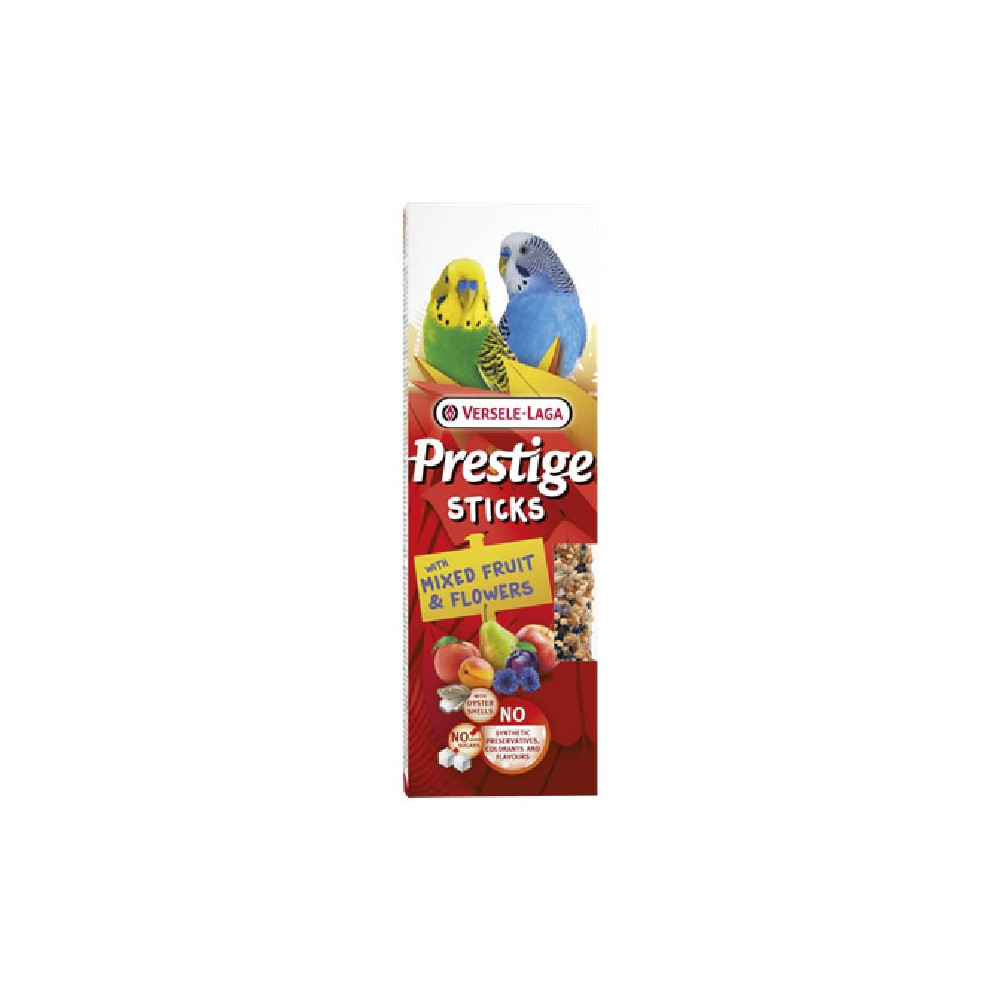 Versele-Laga Prestige Sticks de Frutas Y Flores Para Periquitos Y Loros Pequeños 60 gr