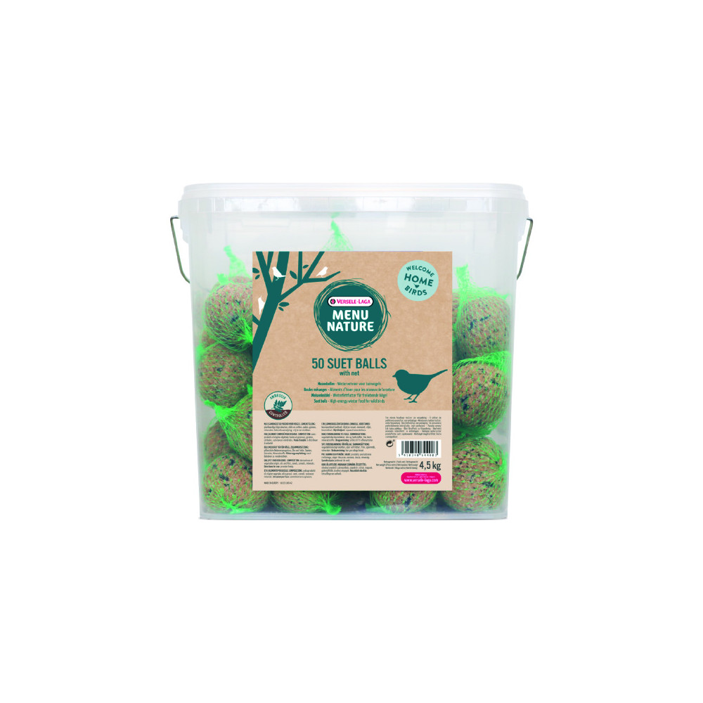 Versele-Laga Bolas De Grasa Con Red Menu Nature 50 Unidades