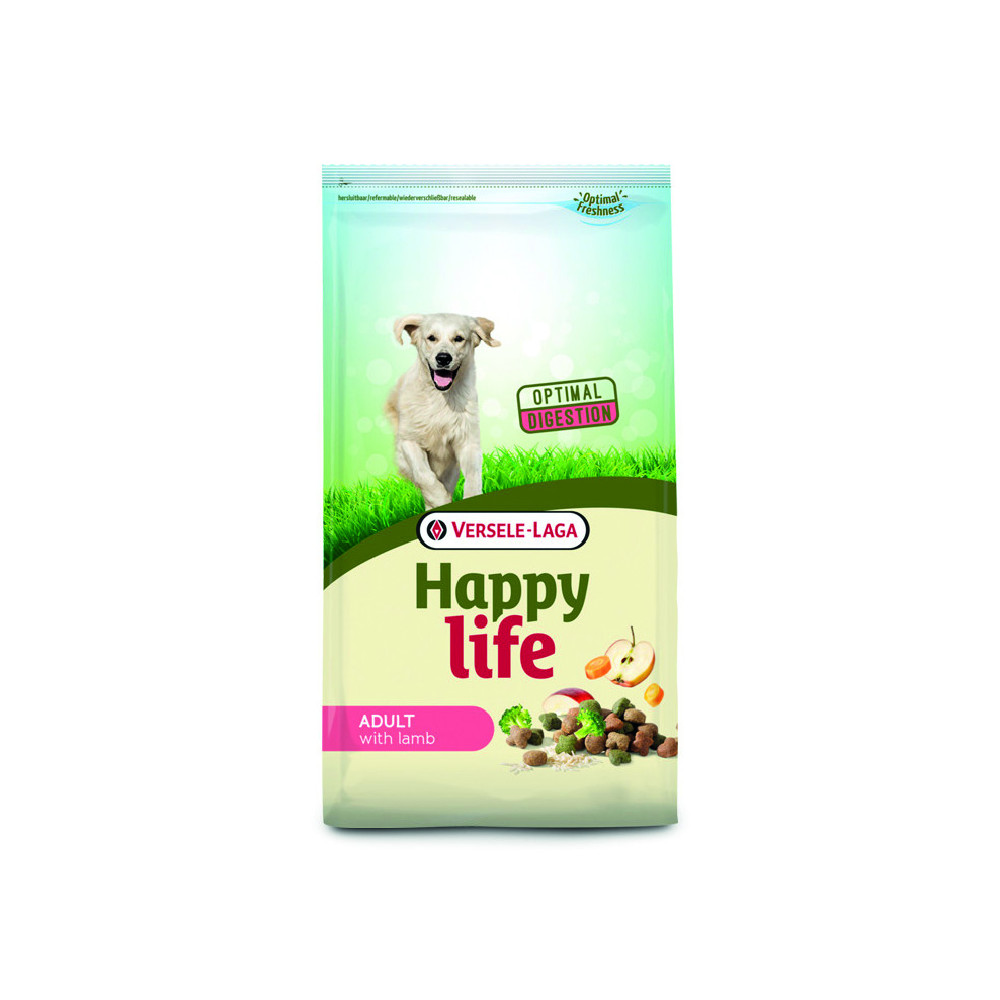 Versele-Laga Happy Life Adult Comida Para Perros De Cordero 15 KG