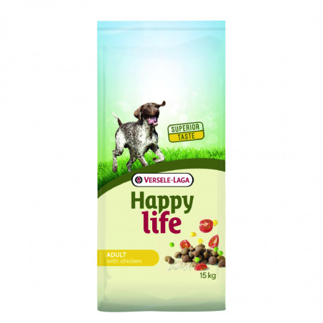 Versele-Laga Happy Life Adult Comida Para Perros De Pollo 3kg y 15 Kg