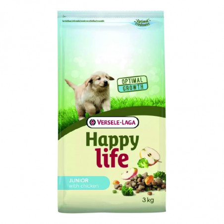 Versele-Laga Happy Life Junior Comida Para Perros De Pollo 3 kg
