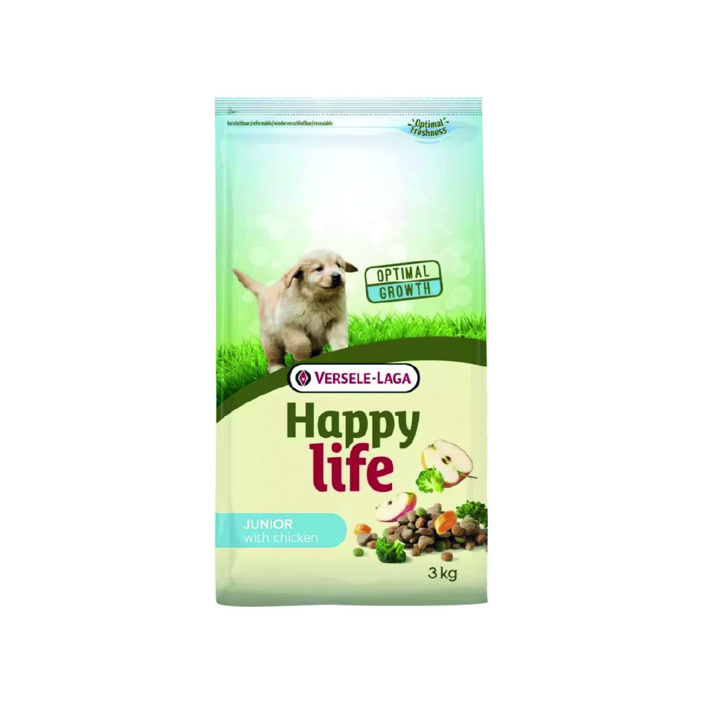 Versele-Laga Happy Life Junior Comida Para Perros De Pollo 3 kg