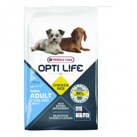 Versele-Laga Opti Life Adult Light Mini Comida Para Perros 7,5 kg y 2,5 kg
