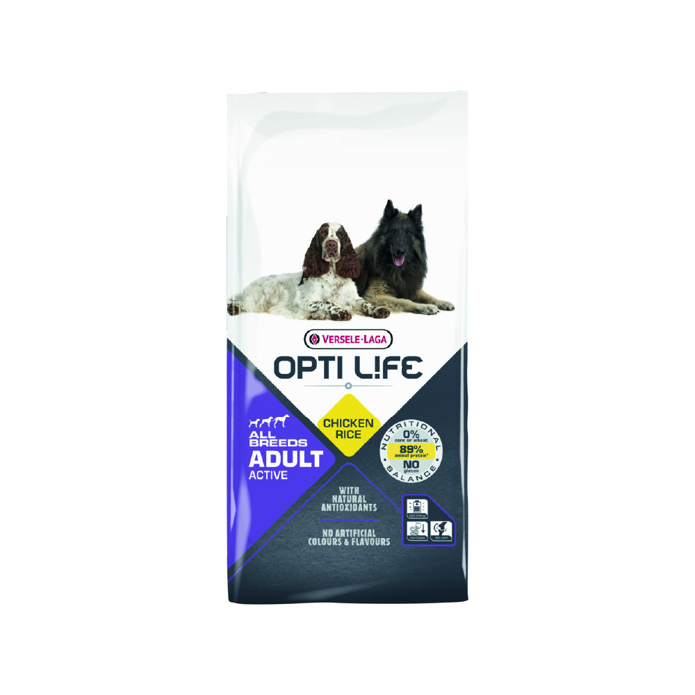 Versele-Laga Opti Life Adult Active All Breeds 12,5 kg