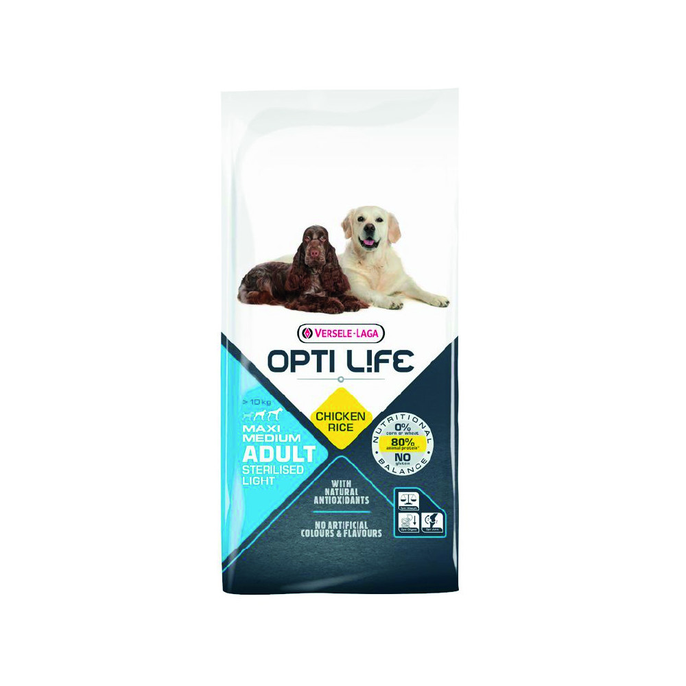 Versele-Laga Opti Life Adult Light Medium Maxi Comida Para Perros 12,5 kg