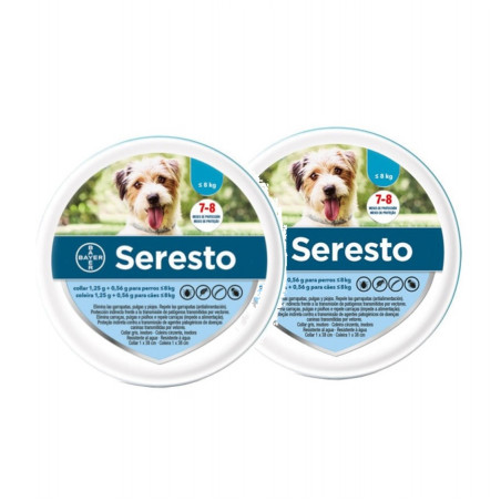 PACK AHORRO Seresto Collar Perros - 8 Kg / 38 cm