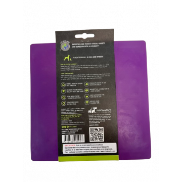 LICKIMAT Classic Soother Alfombrilla para Lamer color MORADO etiqueta