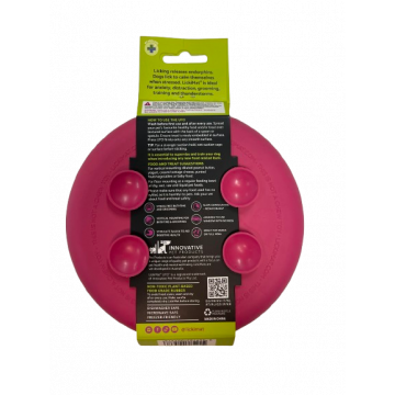 LICKIMAT Ufo Alfombrilla Comedero para Lamer color ROSA etiqueta
