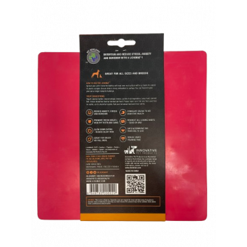 LICKIMAT Classic Buddy Alfombrilla para Lamer color ROSA etiqueta