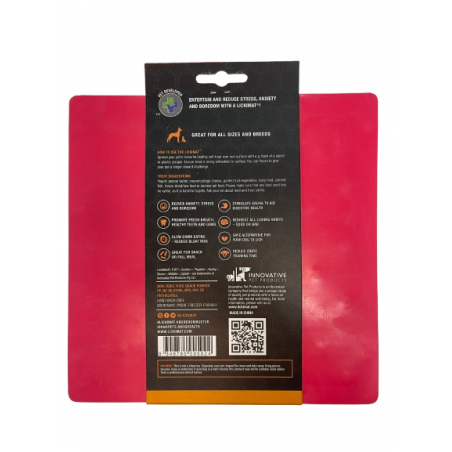 LICKIMAT Classic Buddy Alfombrilla para Lamer color ROSA etiqueta