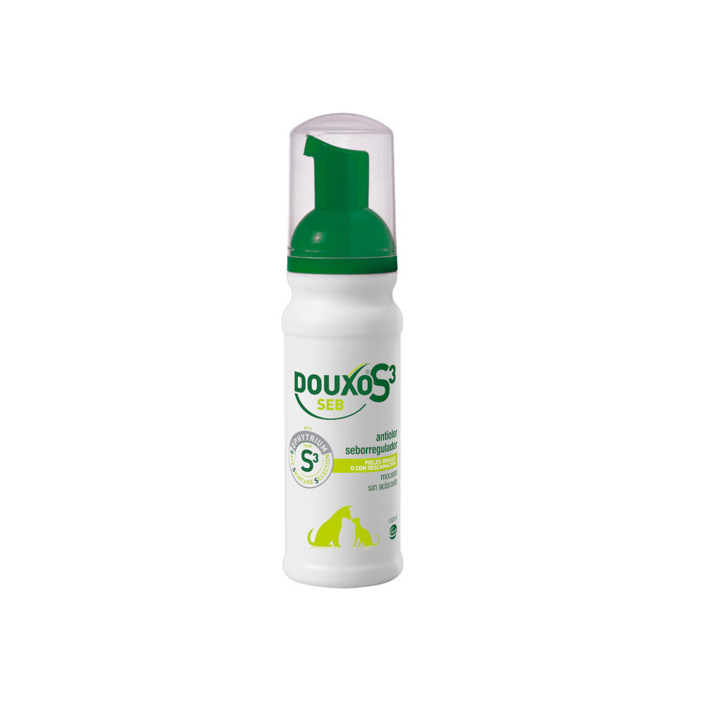 Douxo S3 Seb Mousse Antiolor Y Seborregulador para Perros y Gatos