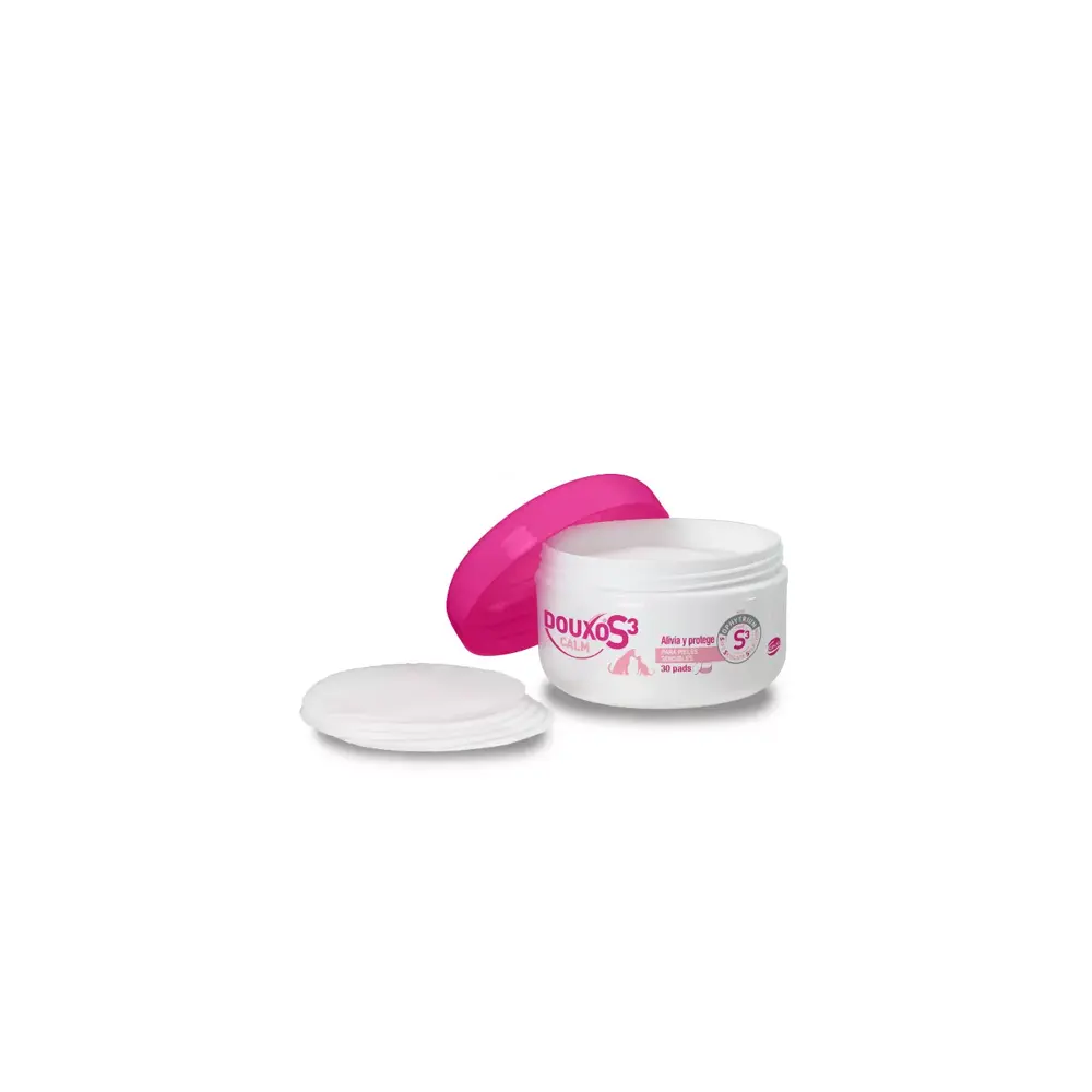 Douxo S3 Calm Discos Algodón Zonas Sensibles Localizadas para Perros y Gatos