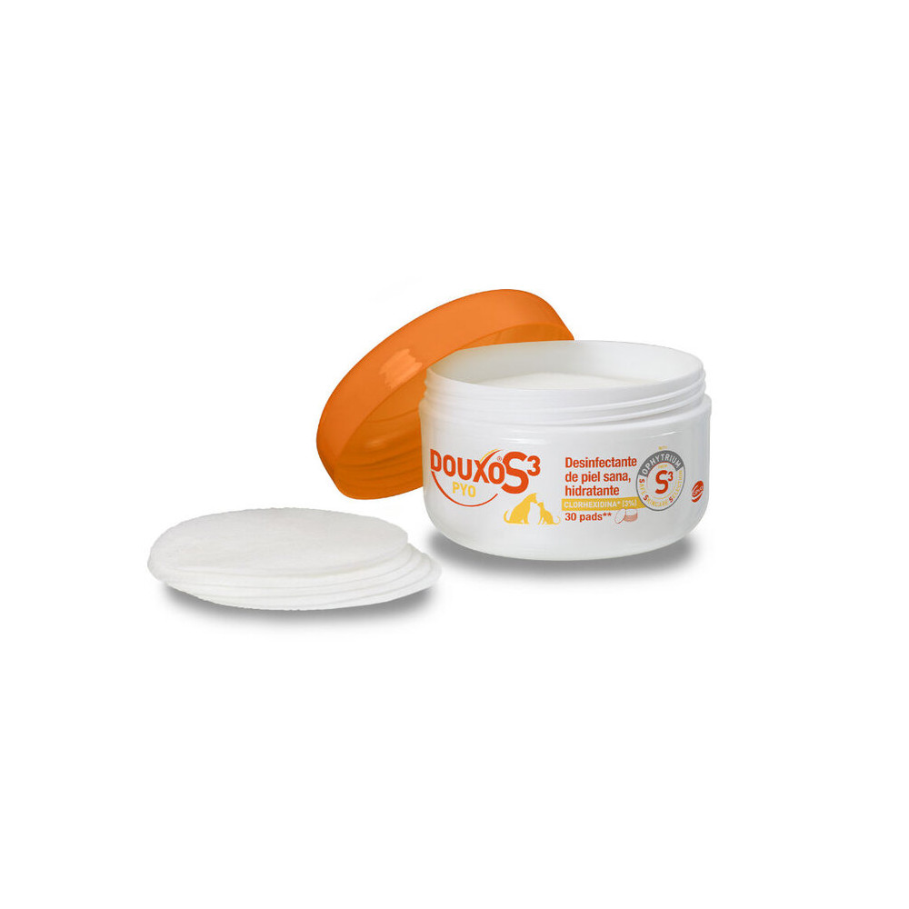 Douxo S3 Pyo Discos Desinfectantes de Algodón para Perros y Gatos