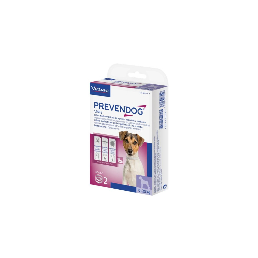 Prevendog Collar Antiparasitario 60 Cm - 2 Collares
