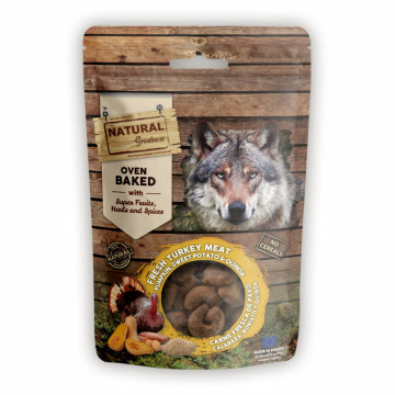 Natural Greatness Galletas horneadas Digestive Support con Calabaza, Boniato y Quinoa