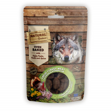 Natural Greatness Galletas horneadas Calming Support con Pavo Fresco con Valeriana e Hipérico